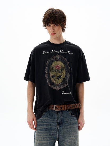 Graphic Letter Print Short Sleeve T-Shirt WN19197