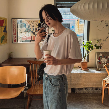 Draped Oversize Short Sleeve T-Shirt WN20248