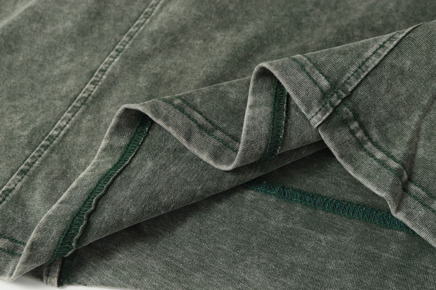 Washed Damage Pure Cotton Short Sleeve T-Shirt WN23055