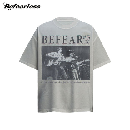 Waffle Rock Graphic Heavyweight Oversize Short Sleeve T-Shirt WN26354