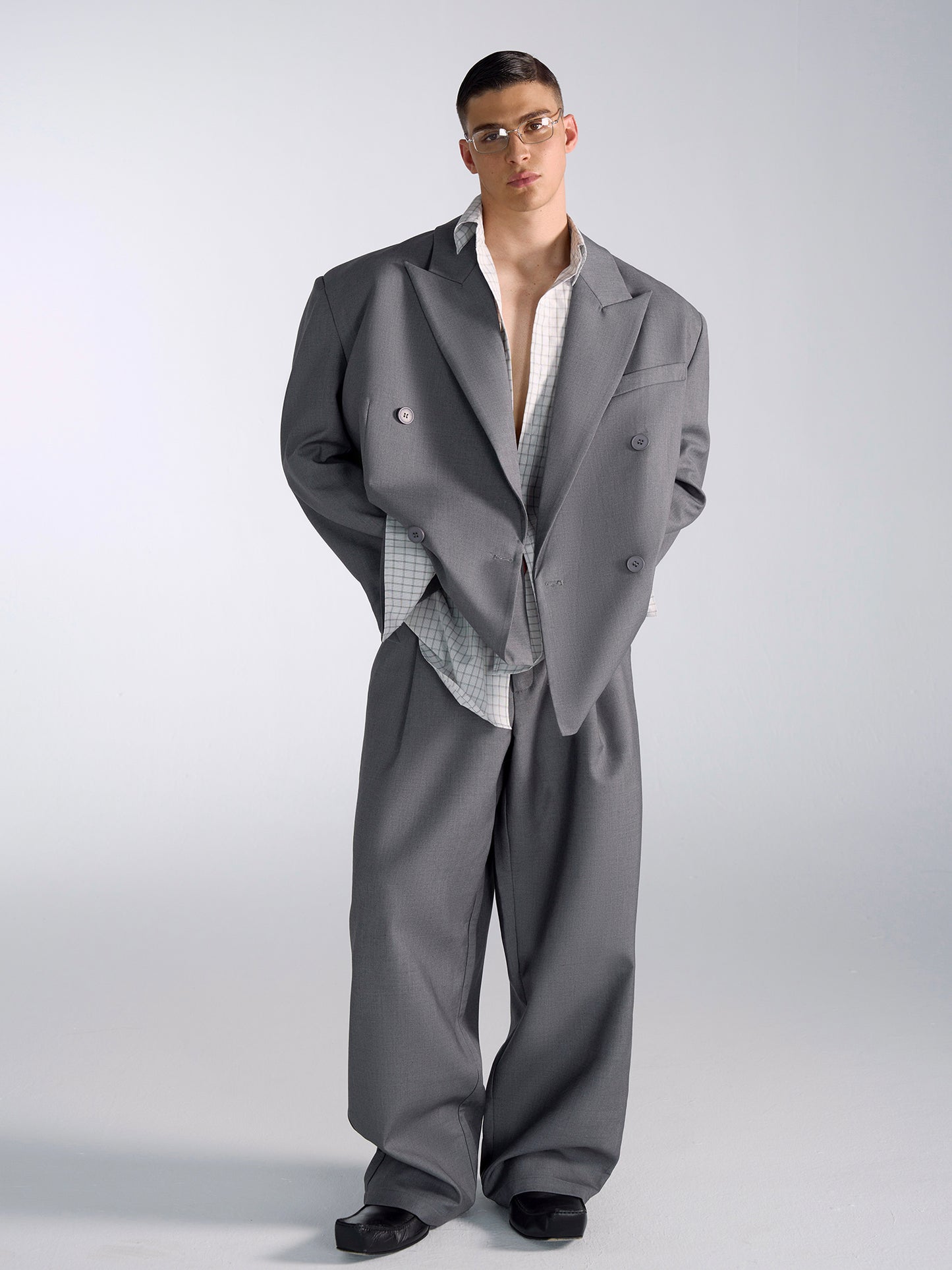 High-Waist Pleats Trousers WN15166