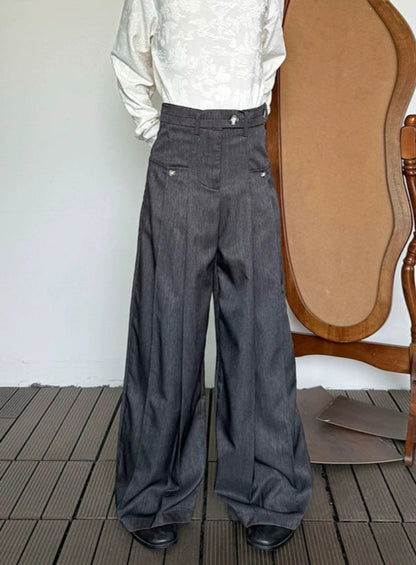 High Waist Wide Leg Trousers WN20029