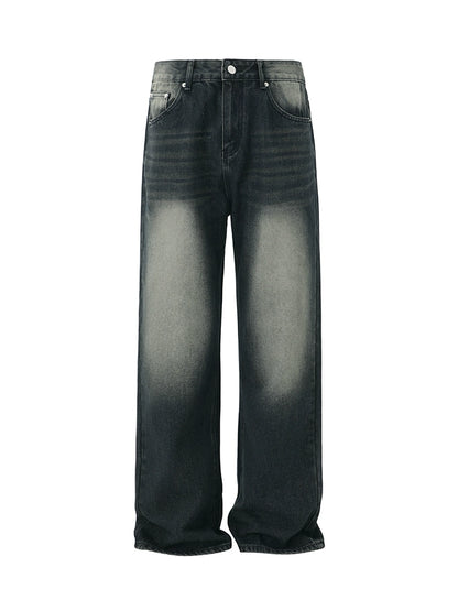 Damage Wide Leg Denim Jeans WN20281