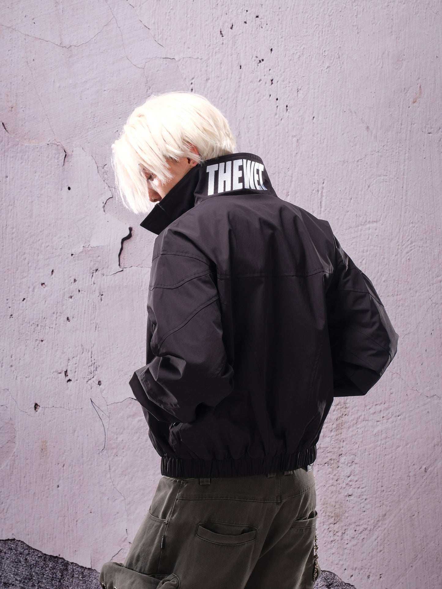 Stand Neck Panel Zip Jacket WN26631