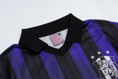 Striped Polo Collar Sporty Short Sleeve T-Shirt WN25819