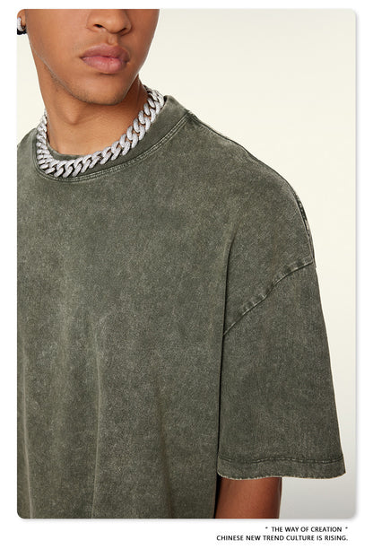 Washed Heavyweight Oversize Short Sleeve T-Shirt WN6078