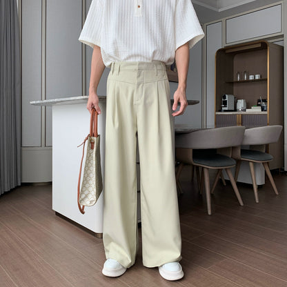 Lightweight Straight Wide Leg Trousers WN20424