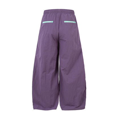 Patchwork Zipper Outdoor Straight Pants WN26926