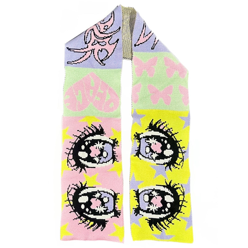 Illustration Design Knit Scarf & Knit Hat WN22245