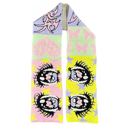 Illustration Design Knit Scarf & Knit Hat WN22245