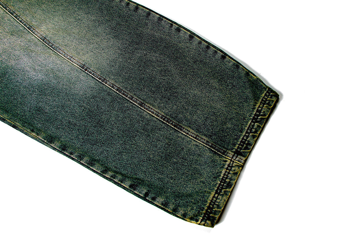 Washed Curve Denim Jeans WN16138