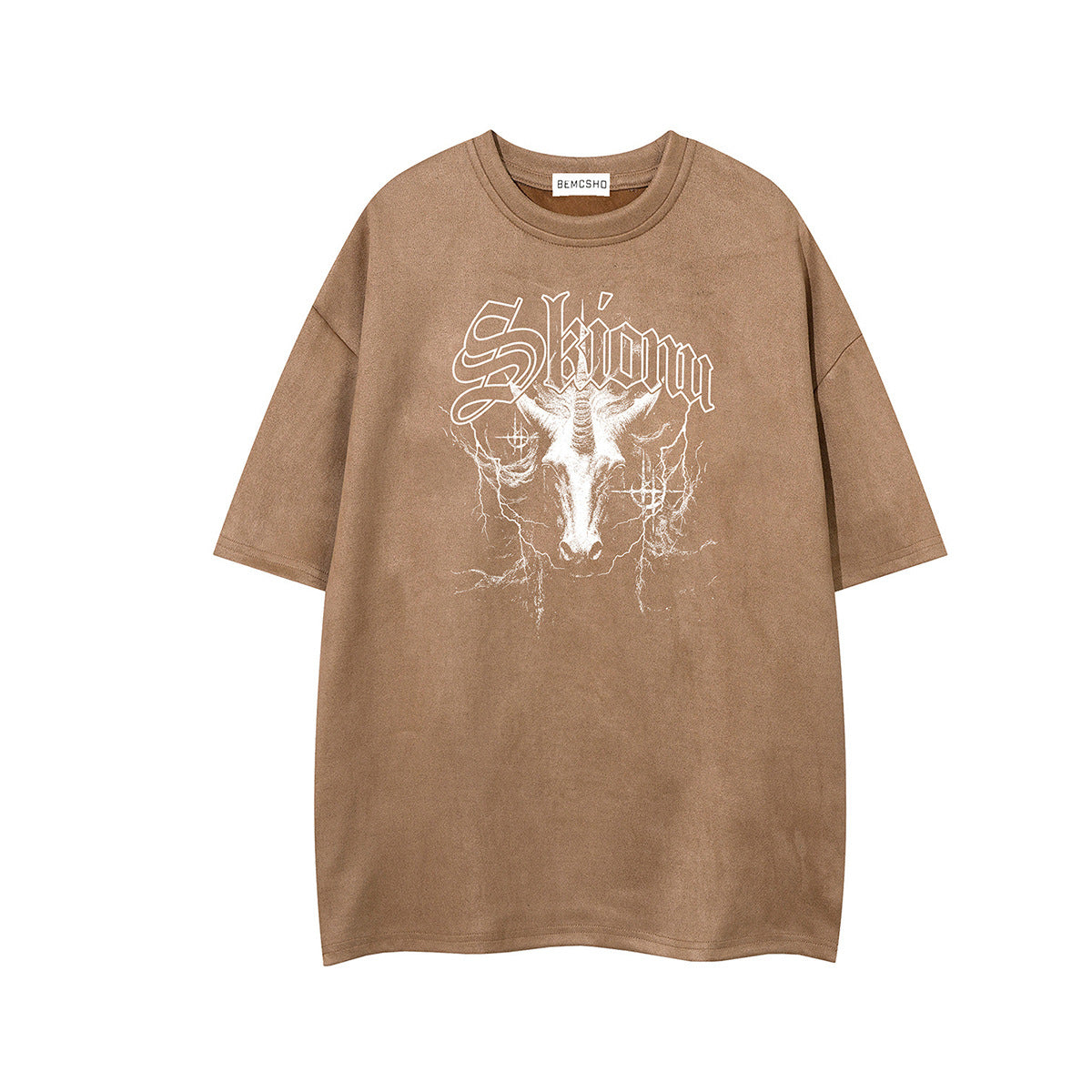 Washed Graphic Art Print Short Sleeve T-Shirt WN25797
