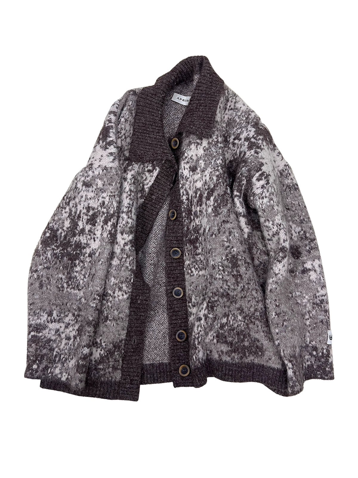 Wool Blend Jacquard Knit Cardigan WN18883