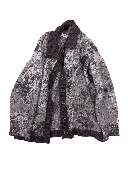 Wool Blend Jacquard Knit Cardigan WN18883