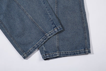 Washed Split-Design Denim Jeans WN13119