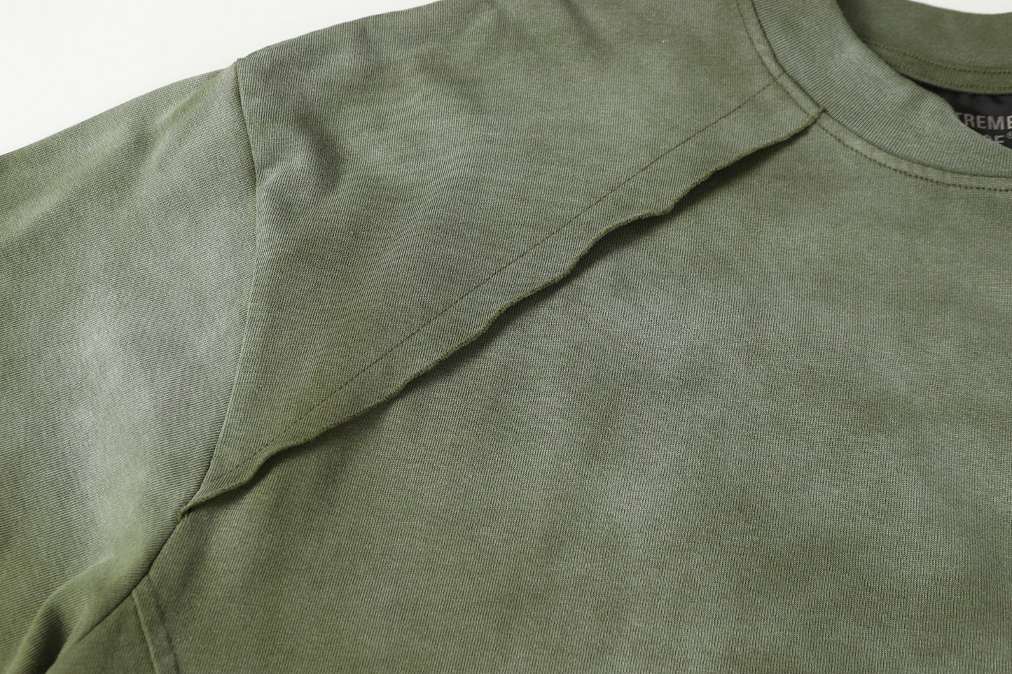 Washed Raw Hem Short Sleeve T-Shirt WN25528