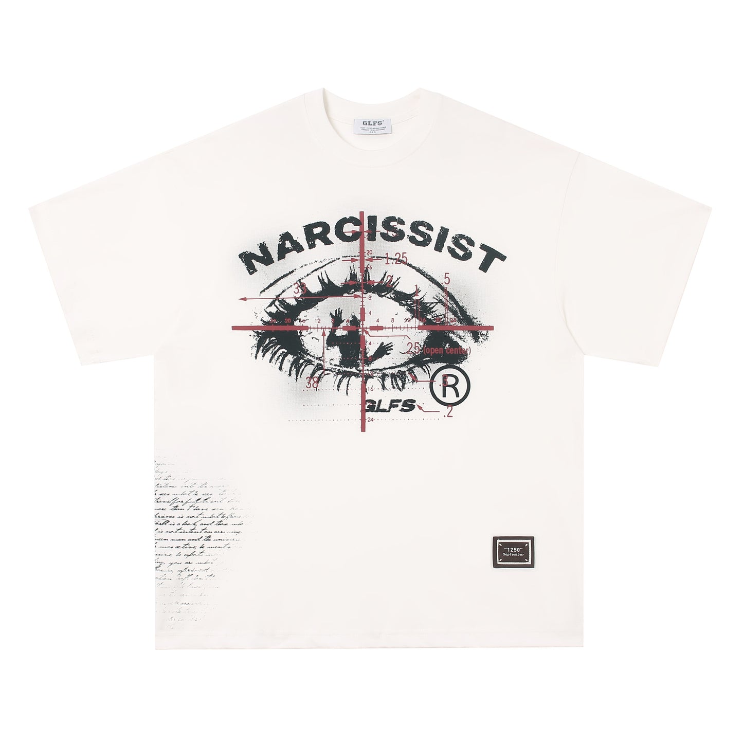 Eye Graphic Letter Print Short Sleeve T-Shirt WN26022