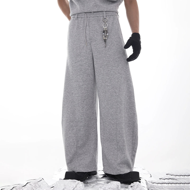 Pendant Decor Scuba Wide Leg Sweatpants WN18624