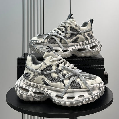 Mesh Rope Platform Height-Increasing Dad Sneakers WN24763