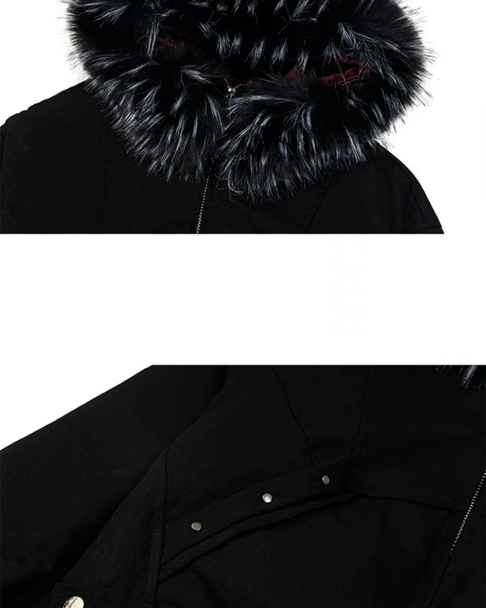 Fake Fur Collar Oversize Short Puffer Jacket WN27826