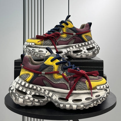 Mesh Rope Platform Height-Increasing Dad Sneakers WN24763