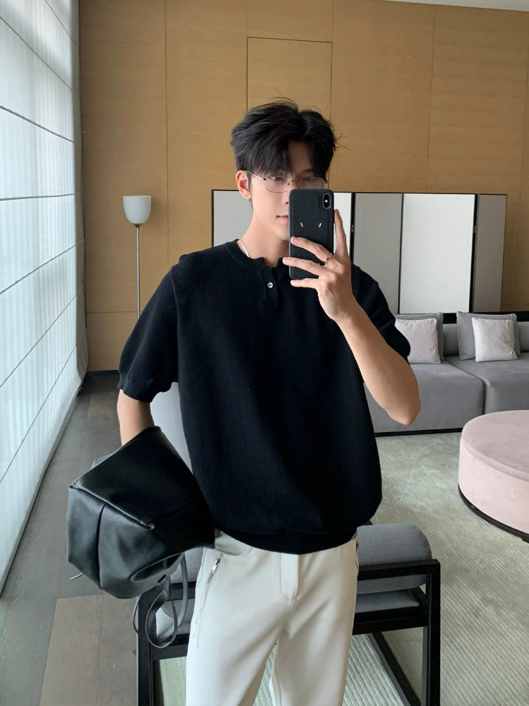 Lightweight Knit Short Sleeve T-Shirt WN20429