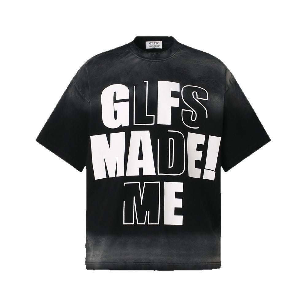 Washed Letter Print Short Sleeve T-Shirt WN26441