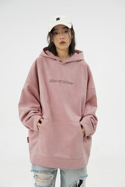 Oversize Suede Hoodie WN9834