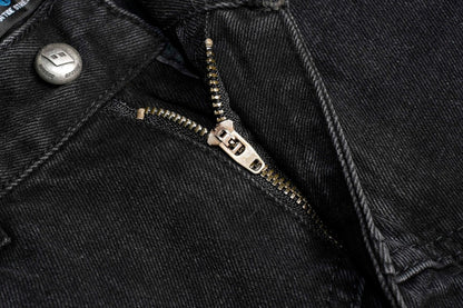 Gradient Deconstruction Raw-Hem Wide Leg Denim Jeans WN27918