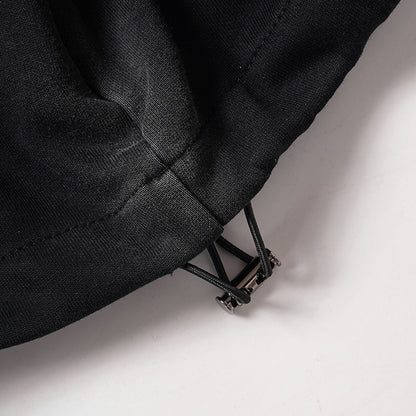 Letter Print Adjustable Hem Wide Leg Sweatpants WN27915