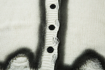 Zebra Print Oversize Knit Sweater WN11414