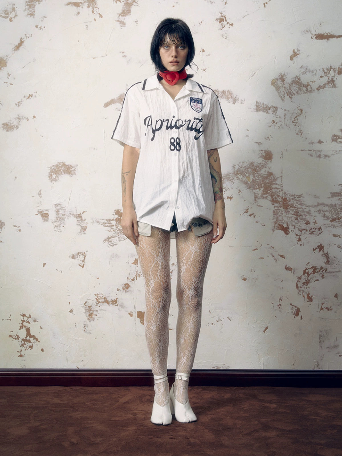 Graphic Screen Print Short Sleeve Shirt WN19033