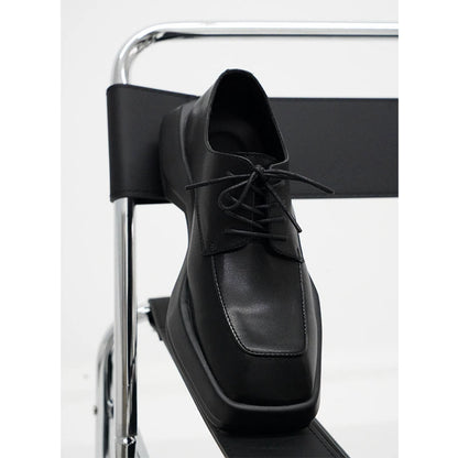 Square-Toe Leather Shoes WN19123