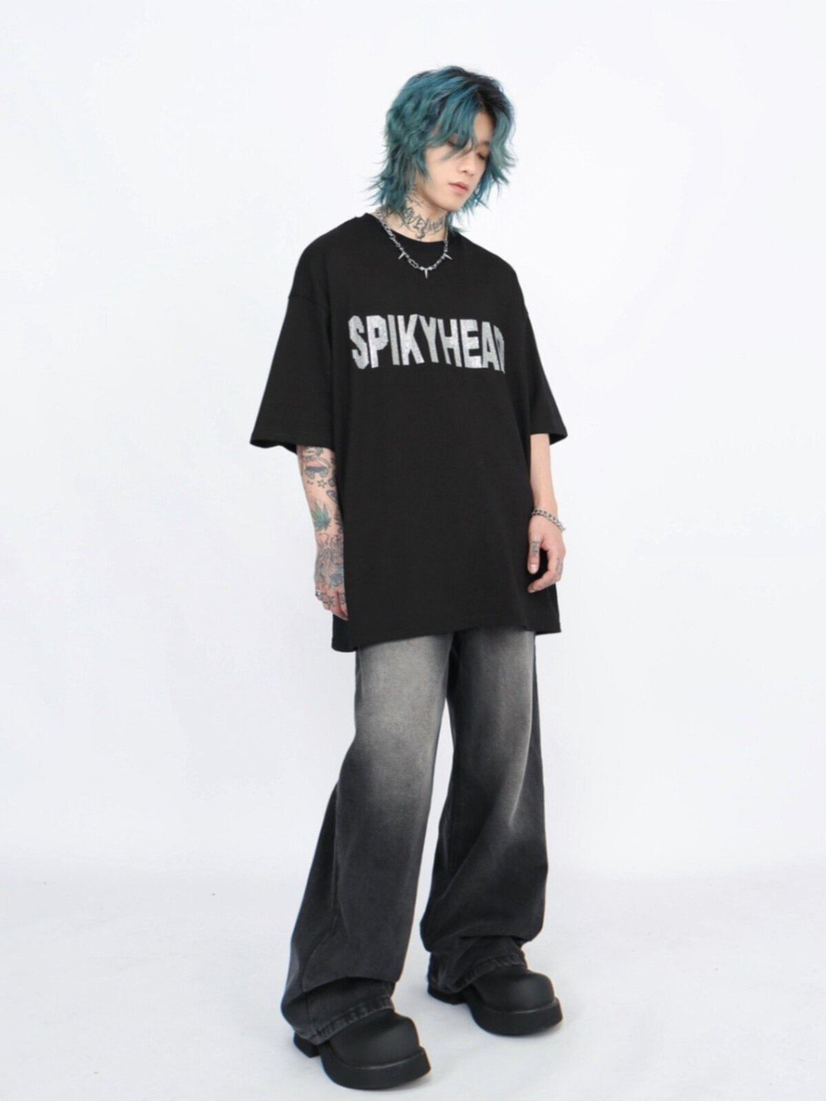 Letter Rhinestone Short Sleeve T-Shirt WN24459