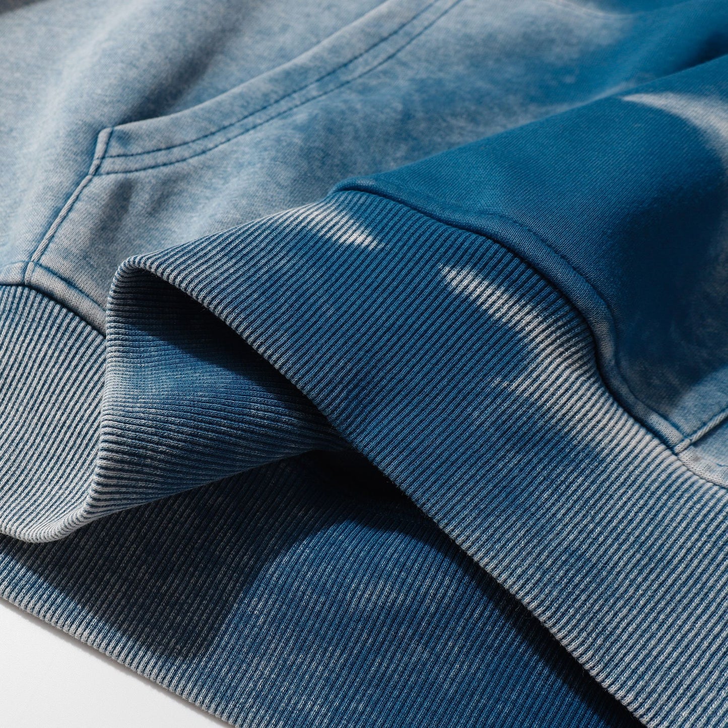 Washed Tie-Dye Patchwork Pullover Hoodie WN16182