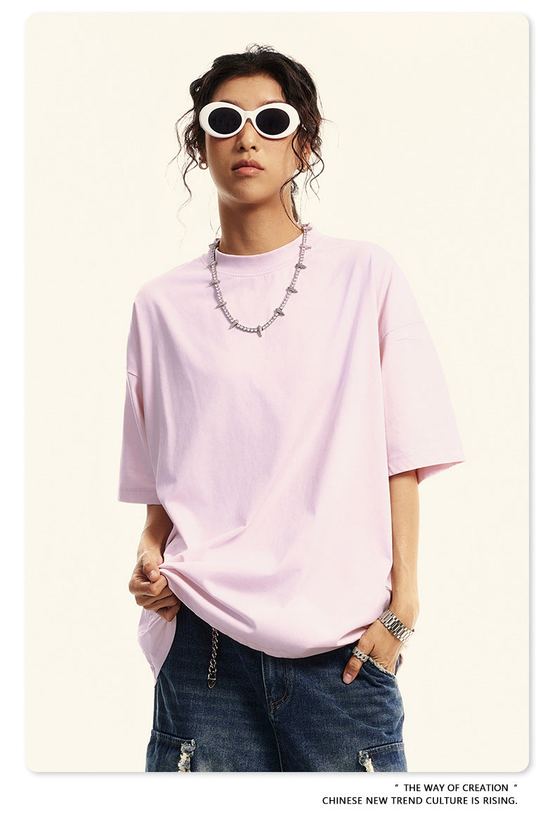 Washed Oversize Short-sleeve T-shirt WN6456