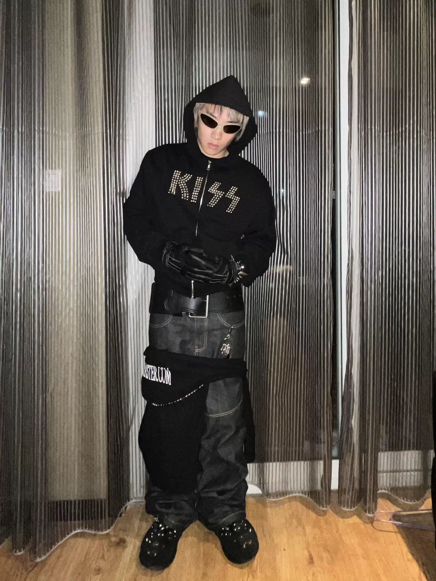 Accent Design Zipper Hoodie WN18082