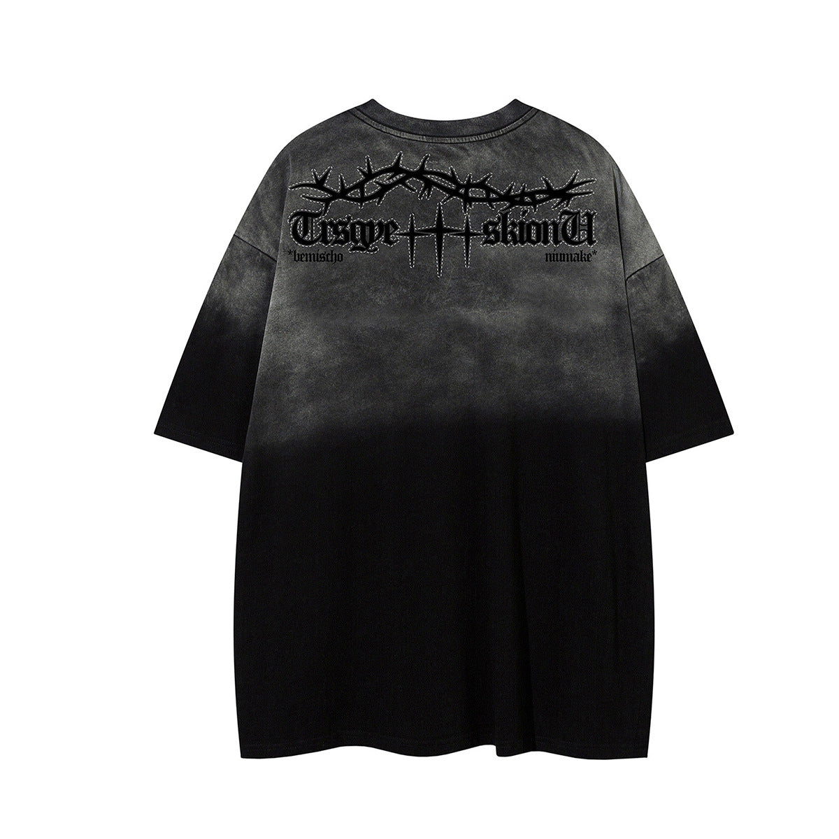 Gradient Thorn Logo Print Short Sleeve T-Shirt WN25806