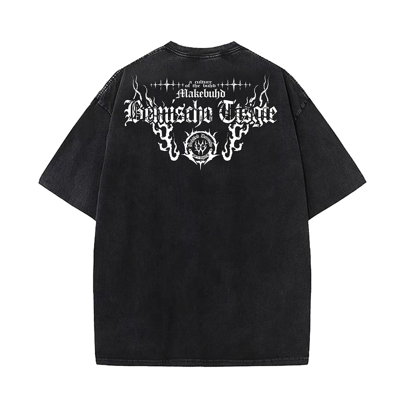 Washed Skeleton Art Graphic Short Sleeve T-Shirt WN26966