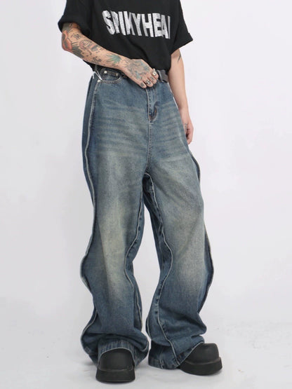 Washed Denim Jeans WN8710