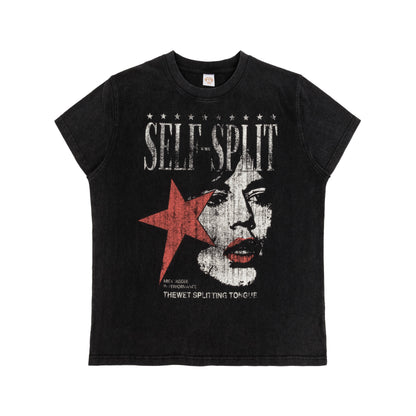 Washed Portrait Cross Short Sleeve T-Shirt WN26638