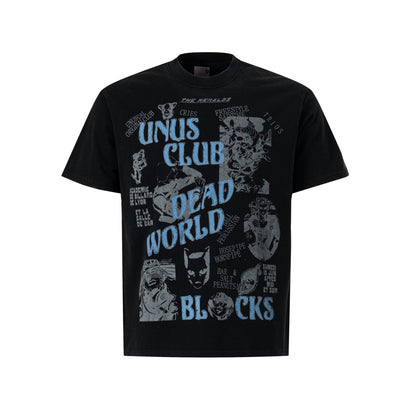 Comic Letter Graphic Short Sleeve T-Shirt WN25845