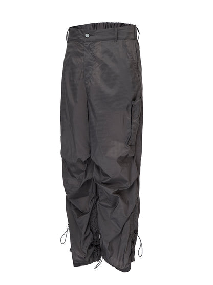 Ruched Lightweight Nylon Paratrooper Pants WN12221