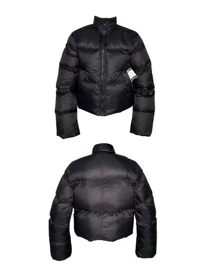 Standing-Neck Short White Duck Down Jacket WN17235