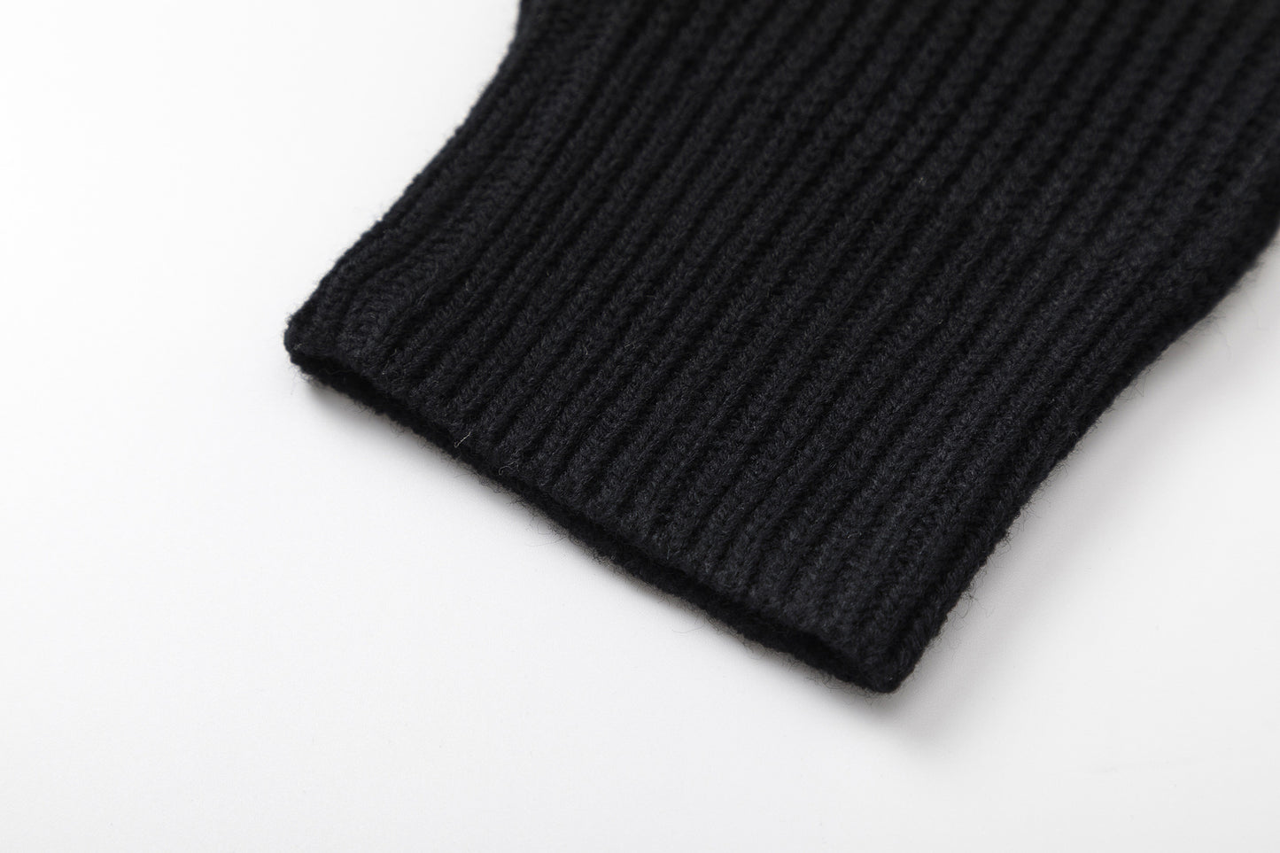 Statue Print Colorblock Patchwork High-Neck Knit Cardigan WN11510