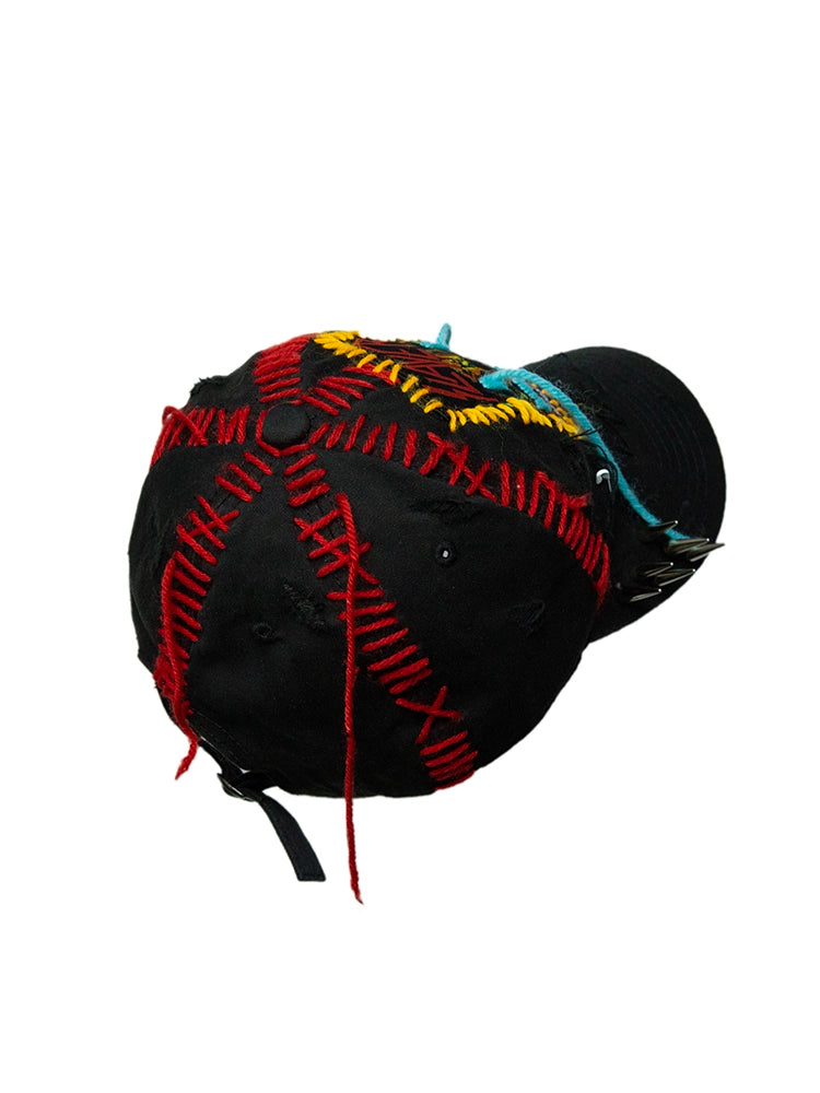 Embroidery Rivet Deep Curved-Brim Cap WN21100