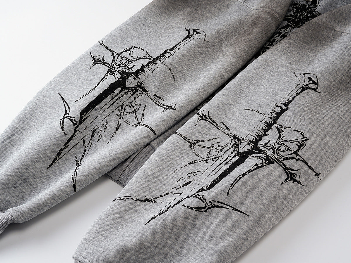 Dirty Dye Cross Heavyweight Pullover Hoodie WN23066