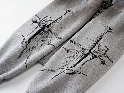 Dirty Dye Cross Heavyweight Pullover Hoodie WN23066