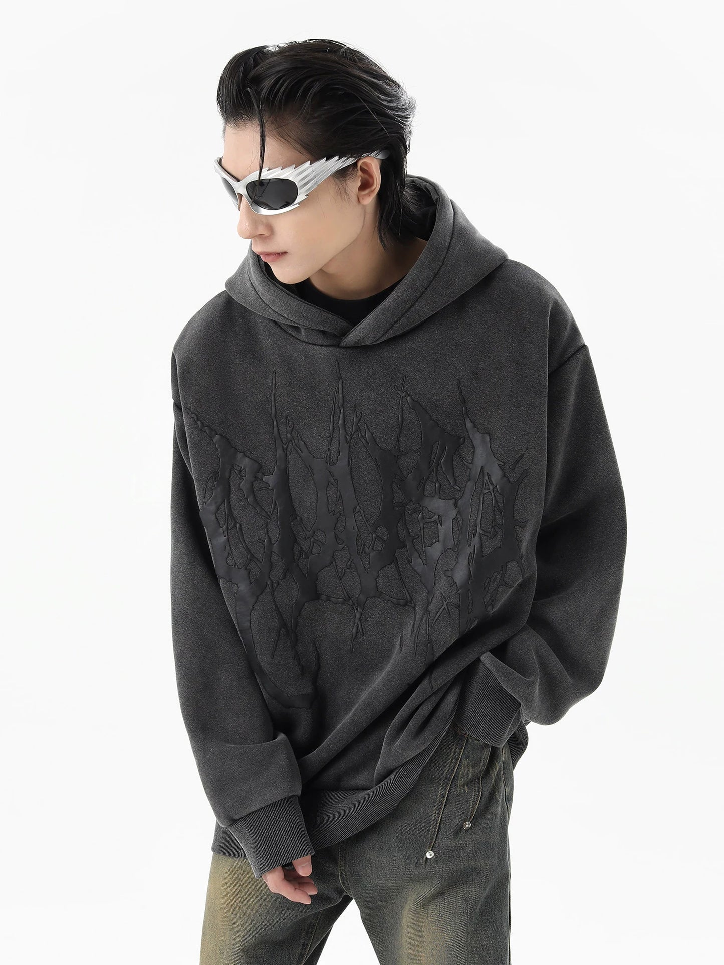 Washed Fleece Linning Oversize Hoodie WN10340