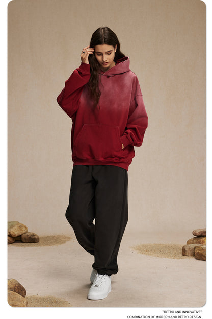 Oversize Damage Washed Hoodie WN9973